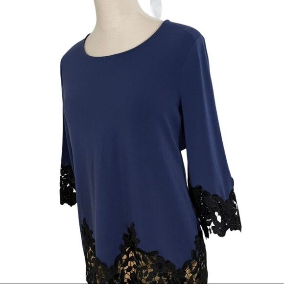 Chico's Lace Hem Top 0 Small NWOT - Picture 5 of 7